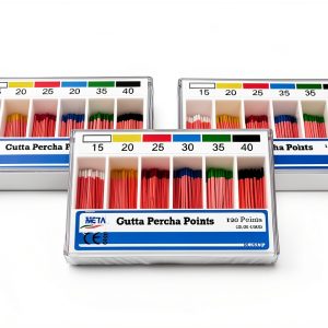 Dental Gutta Percha Points No 15/40 ColorCoded 120 Points 3 Boxes META-0