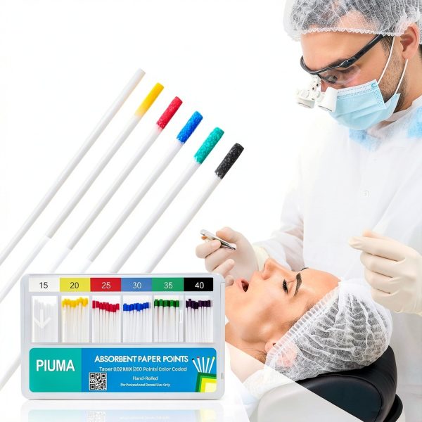 Dental Absorbent Paper Points 200 pcs Vastmed Endodontic Mixed Sizes-3