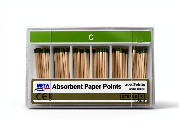 Meta Absorbent Paper Points Color Coded Coarse 200 - Endodontic Supply-0