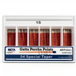 META Gutta PERCHA Points .04 Special Taper #15 60pts by Meta Dental-0