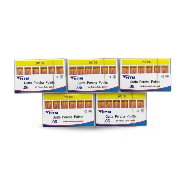 HTM Gutta Percha Points HTMGendo Endodontic Mixed Set 0.06 60 Points-0